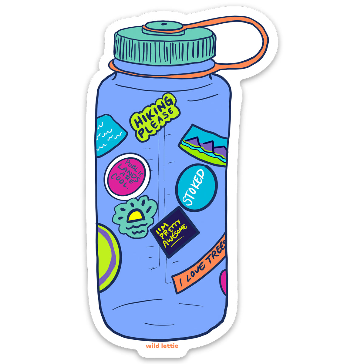 Water Bottle Sticker - Gear Sticker